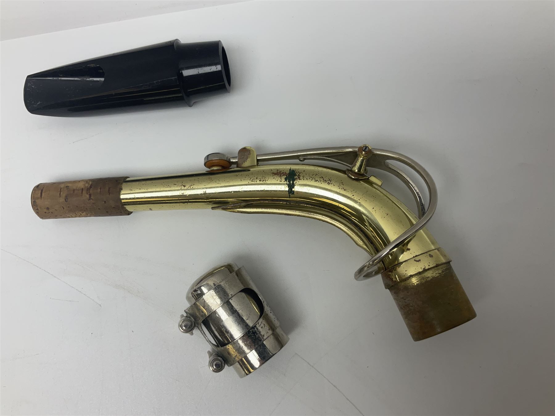 Czechoslovakian Boosey & Hawkes Powertone alto saxophone, serial no.125362; in fitted carrying case with crook