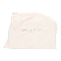 Jimmy Choo black leather and leopard-print calf hair shoulder bag, the rectangular form with leopard-print flap panel, gold-tone push-lock fastening and chain-link shoulder strap with leather shoulder pad, suede-lined interior with zip pocket and maker’s plaque stamped Jimmy Choo Made in Italy, with dust bag