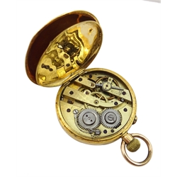  Continental gold ladies fob pocket watch, stamped 18K  