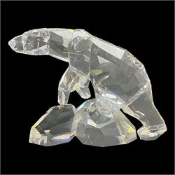 Swarovski Crystal polar bear Nanuc, designed by Heinz Tabertshofer H13cm