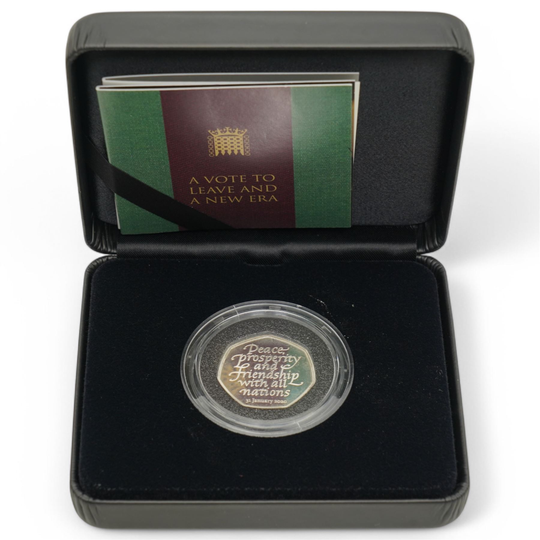 Six The Royal Mint United Kingdom silver proof coins or sets, comprising 1986 'XIII Commonwealth Games', 1997 two pounds, 1997 fifty pence two-coin set, 1997-1998 two pound two-coin set, 2005 '400th Anniversary of the Gunpowder Plot' fifty pence and 2020 'Withdrawal from the European Union' fifty pence, all cased with certificates