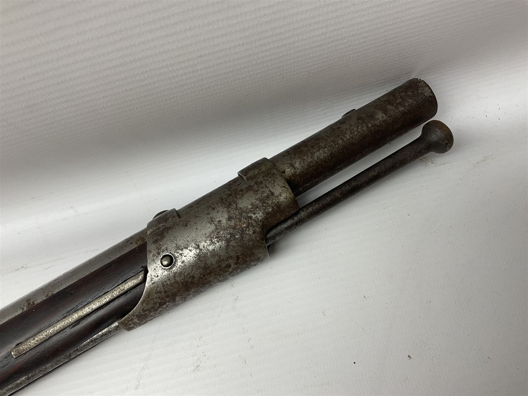 Early 19th century M.T. Wickham of Philadelphia flintlock musket, approximately .700 cal., the 104cm(41