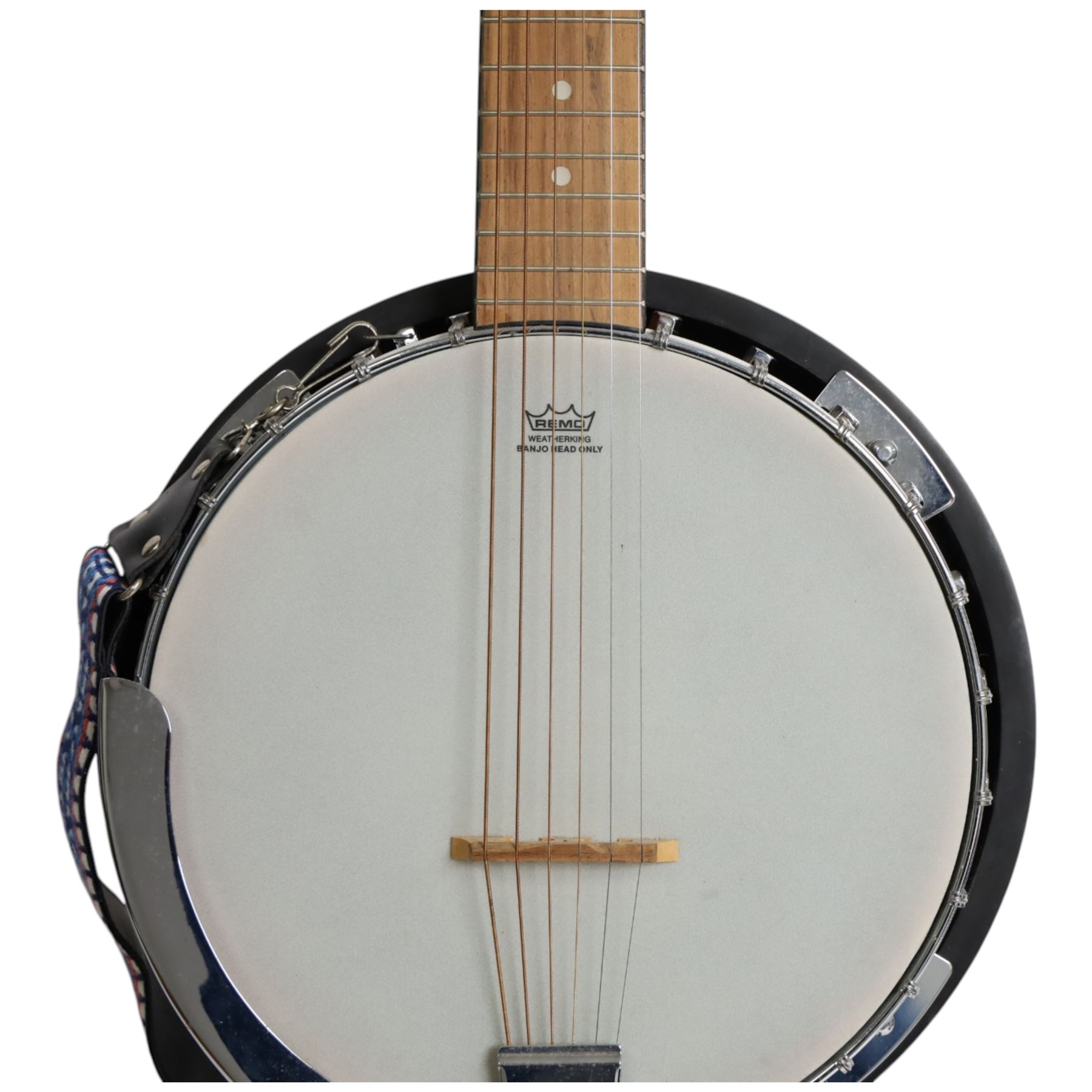 Harley Benton six-string banjo, with mahogany body and neck, L96cm