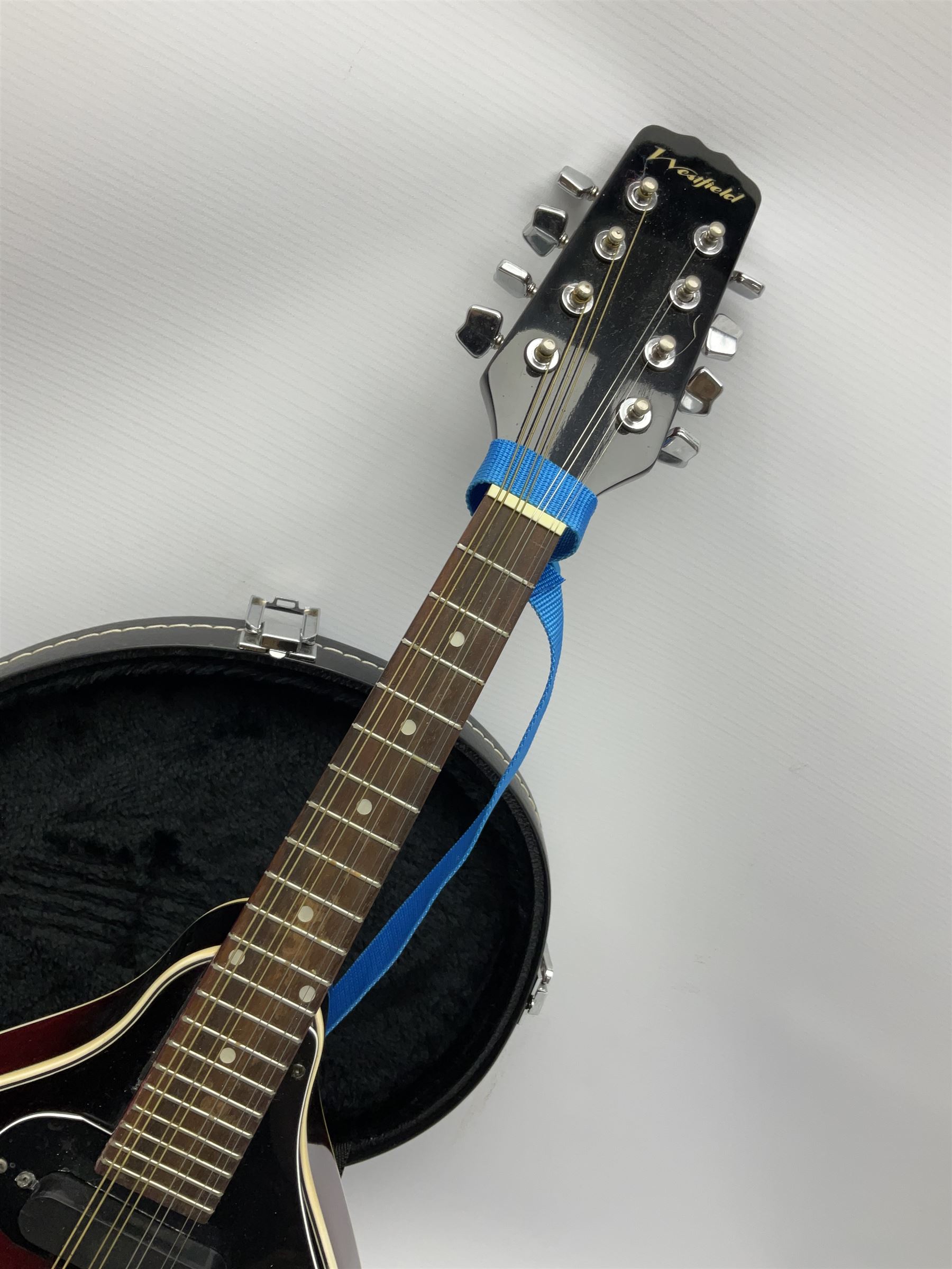 Westfield semiacoustic eightstring mandolin with simulated ivory and