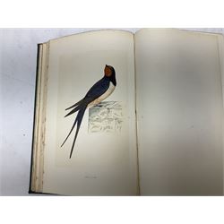 Morris, Rev Francis Orpen; A History of British Birds, six volume set. In original gilt embossed cloth, with approximately 358 hand coloured plates