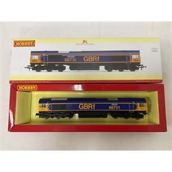 Hornby ‘00’ gauge - DCC ready GBRf Co-Co Class 66 ‘InterhubGB’ no.66731; in original box 