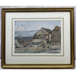 John Guttridge Sykes (British 1866-1941): Poultry in the Farmyard, three watercolours signed max 27cm x 38cm (3)