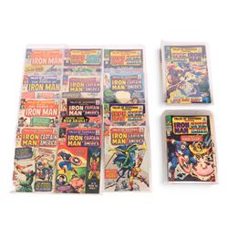 Sixty-two Marvel Silver Age 'Tales of Suspense' comic books, featuring Iron Man and Captain America