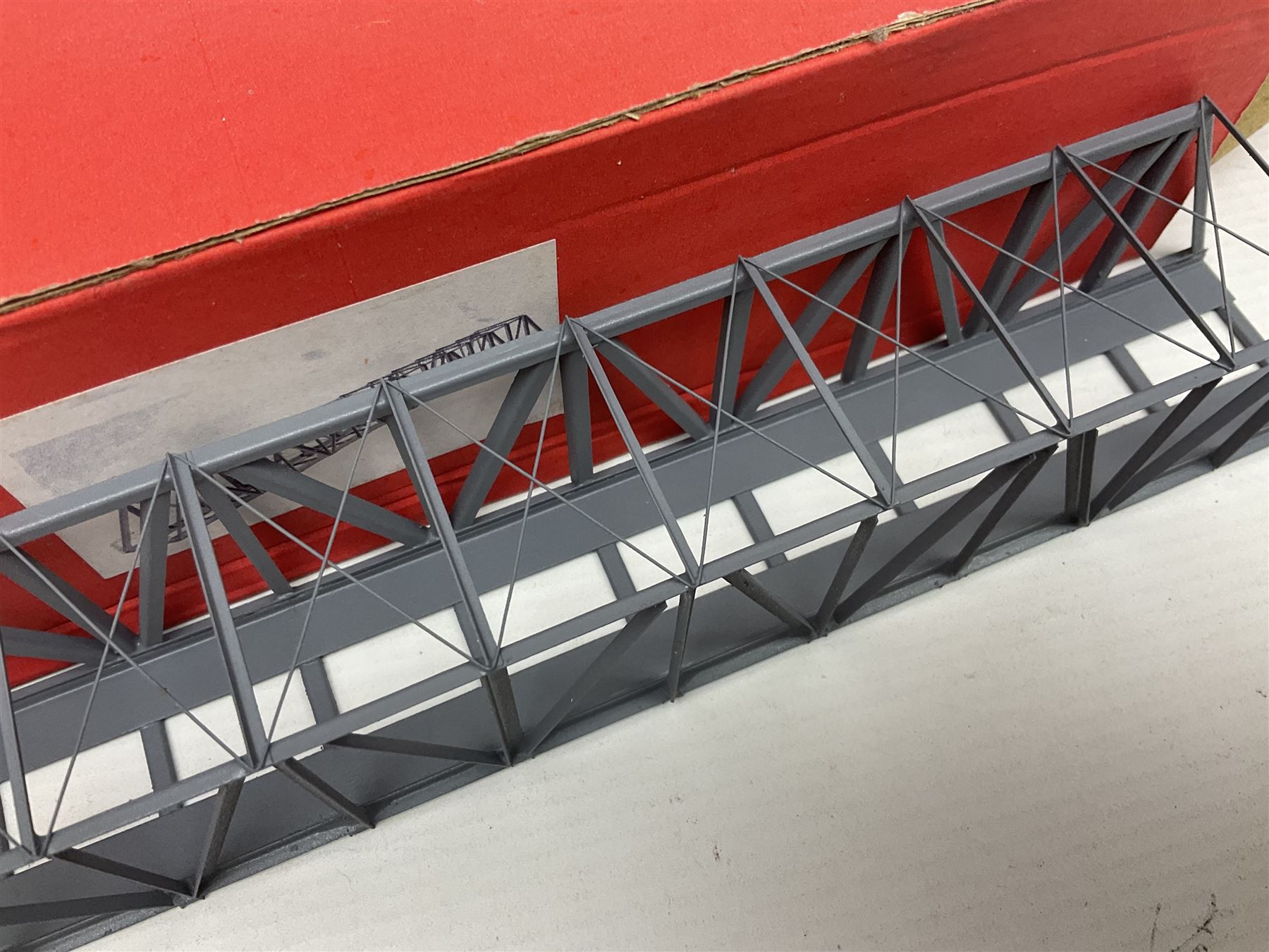 Fleischmann 'N' gauge - four-car set with double pantograph locomotive, dummy and two double decker coaches; No.825201 'Piccolo' three-piece wagon set; No.9198 'Piccolo' level crossing; No.9171 'Piccolo' points; and  No.KN35 Girder Bridge; all boxed