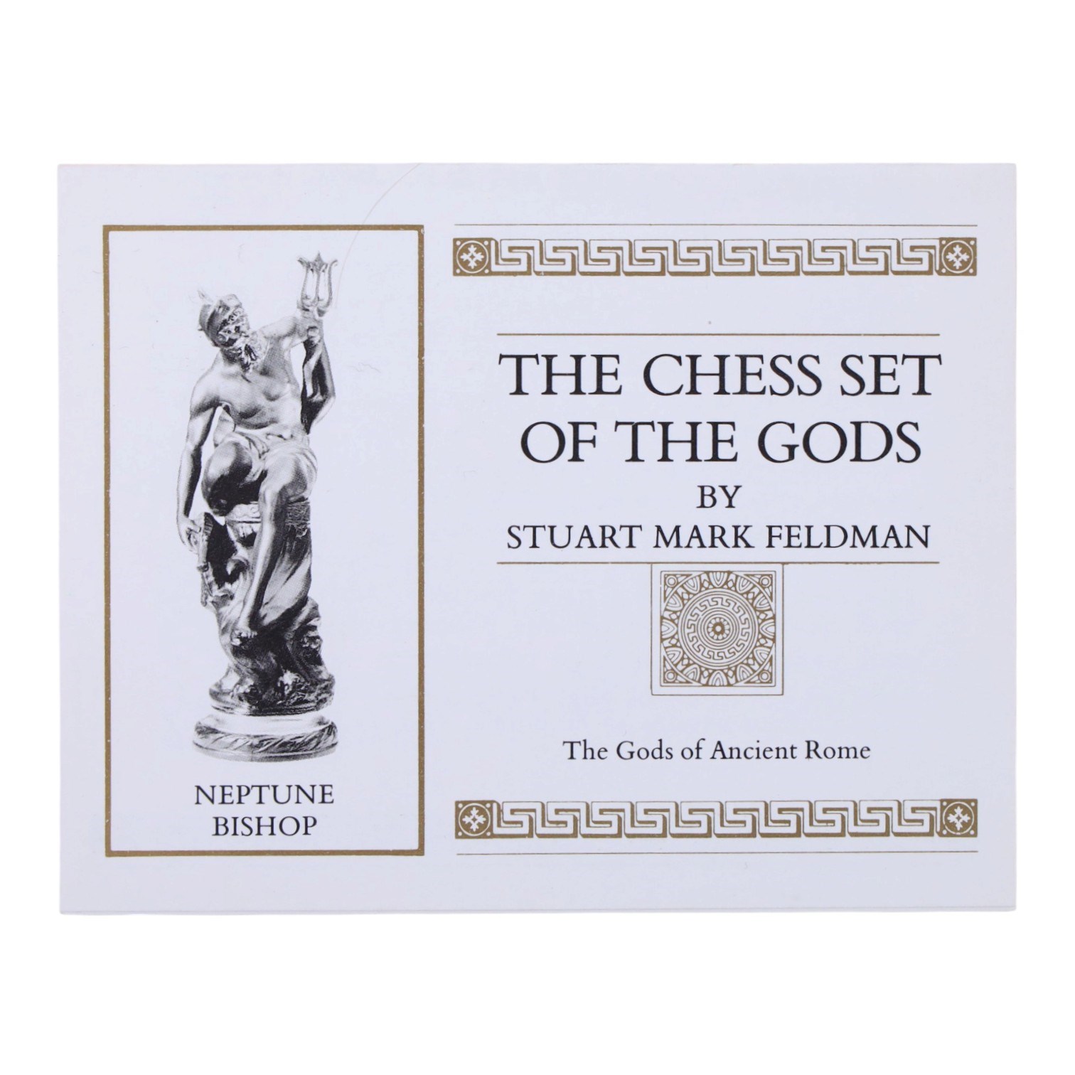 Franklin Mint - The Chess set of the Gods by Stuart Feldman, porcelain pieces, housed in fitted case with certificates 