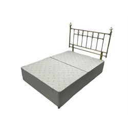 4’ 6” double divan bed with headboard