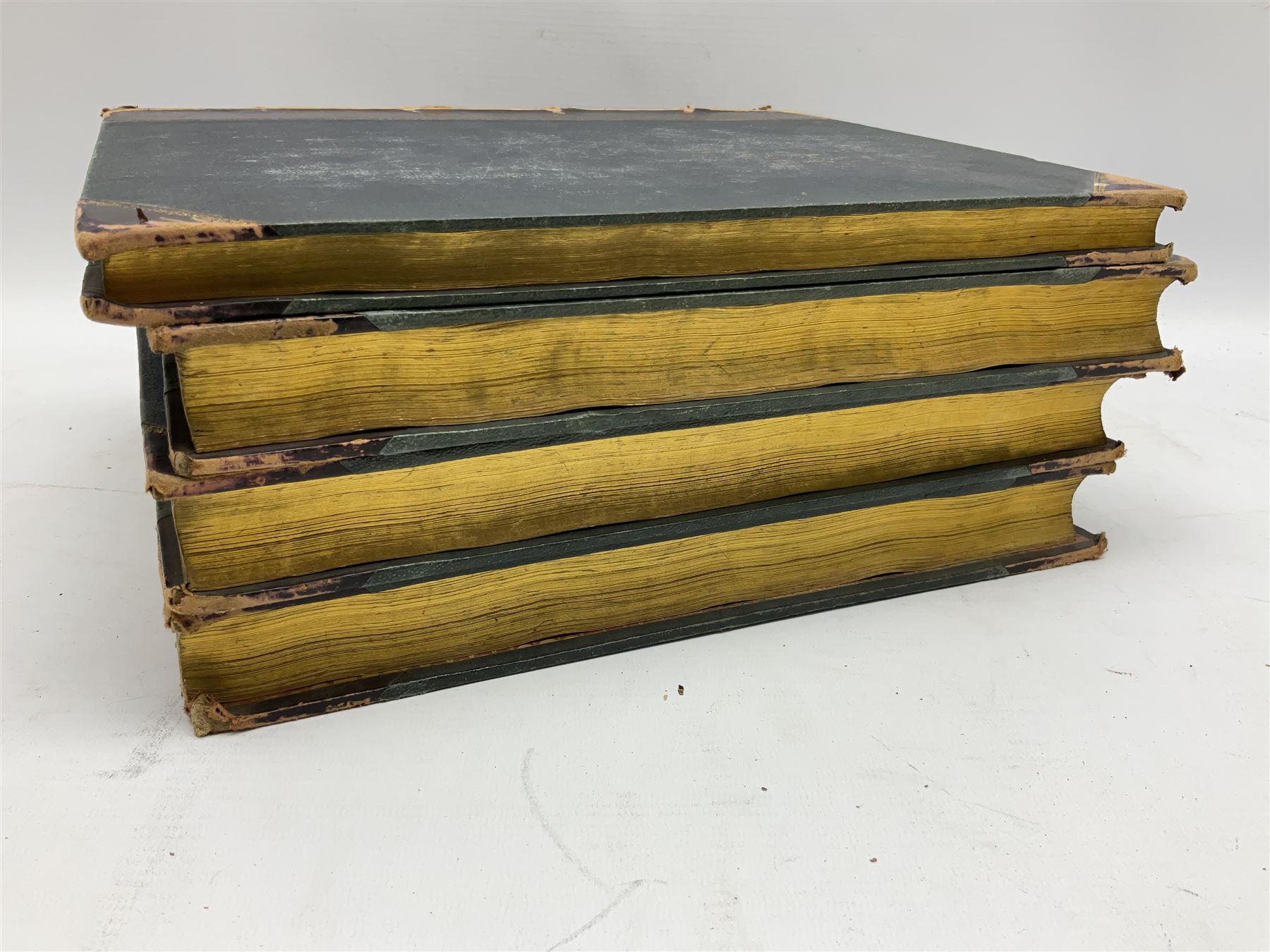 Views of the Seats of Noblemen and Gentlemen in England, Wales Scotland and Ireland from Drawings by J.P.Neale pub. London 1821-1821, with engravings, half calf, in four volumes