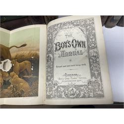 Fifteen Victorian and later volumes of The Boys Own Annual, most with folding chromolitho/colour plates