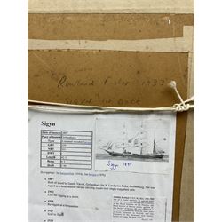 Rowland Fisher (British 1896-1976): 'Sigyn in Dock', watercolour signed and dated 1933, inscribed verso 26cm x 20cm