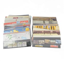 Queen Elizabeth II mint decimal stamp in presentation packs, face value of usable postage ...