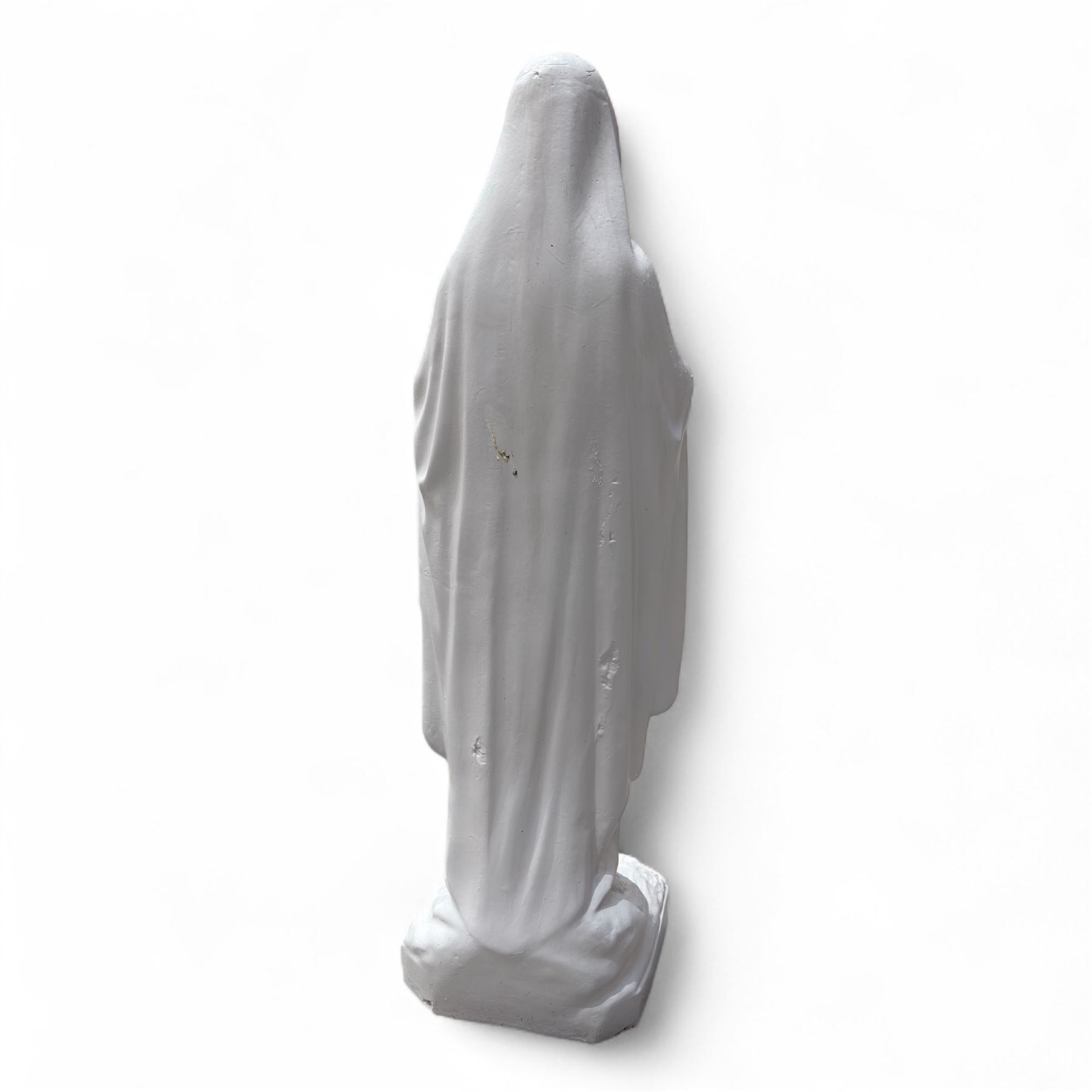 Cast stone Virgin Mary garden figure