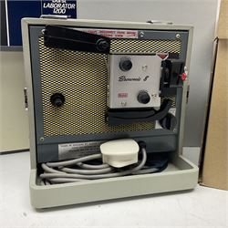 Bolex Paillard P3 Zoom Reflex camera body, serial no 38090, with 'B te S.G.D.G Som Berthiot Pan-Cinor 1:1.9 f=8a 40' lens, serial no. 40251438 in case, Kodak Brownie movie camera, Kodak model 2 Brownie movie camera and a Kodak 8 Movie Projector A-15G and other camera equipment 