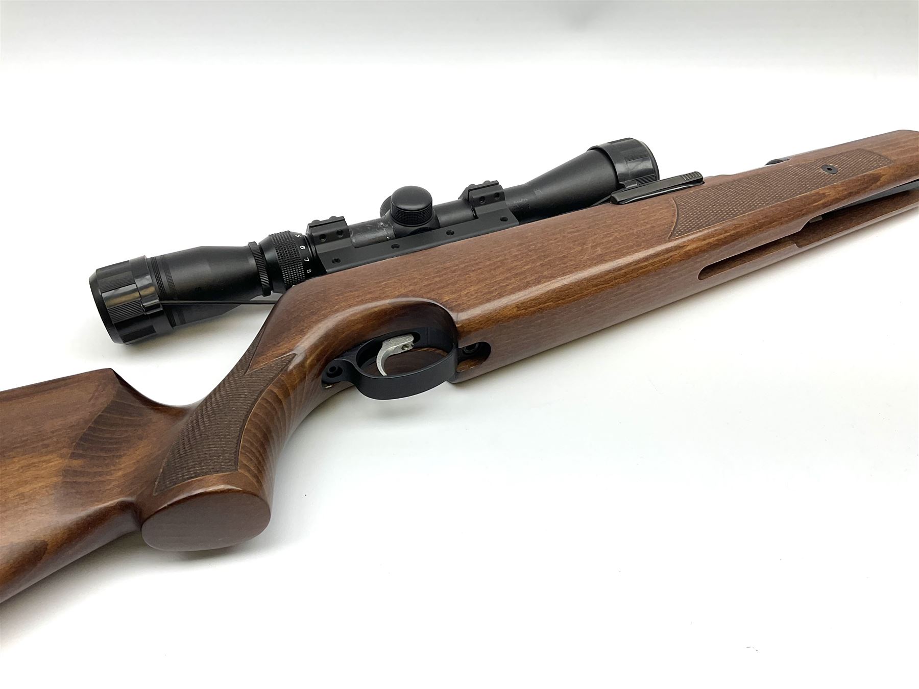 Air-Arms TX200 .22 underlever air rifle with Hawke telescopic sights, serial no.047630, L98.5cm overall