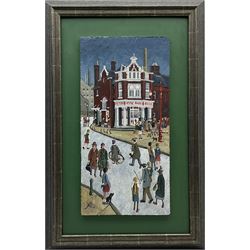 Allen Tortice (Northern British 1948-): Hyde Park Picture House Headingley Leeds, oil on canvas mounted on panel signed, titled signed and dated 2010 verso 51cm x 26cm