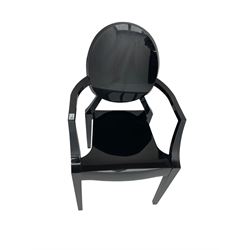 Philippe Starck for Kartell - 'Louis Ghost' chair, in black