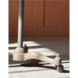 Machinists stool, mid 20th century, the revolving seat raised on cast iron tripod base and castors (H73cm) together with another vintage machinists chair (2) - COLLECTION BY APPOINTMENT FROM: The White House, Thirsk Road, Easingwold, York, YO61 3NF - CALL 01723 507111 TO ARRANGE