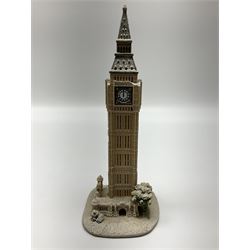 Fourteen Lilliput Lane, to include Bo-Peep Tea Rooms, Snowdon Lodge, The Great Equatorial, Big Ben in Winter, St Joseph's Church etc, all with original boxes and some with deeds 