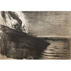 Pietro Annigoni OMRI (Italian 1910-1988): 'View of the Flood of Venice - November 4 1966', set six lithographs on magnani paper signed and numbered in pencil with blindstamp 48cm x 68cm (6) 