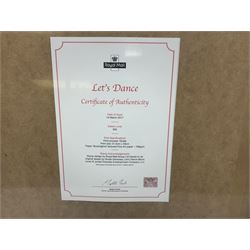 Set of four Royal Mail David Bowie limited edition album stamp prints, comprising Heroes, Ziggy Stardust Tour, Hunky Dory and Let's Dance, all framed and in original packaging, H43cm W43cm