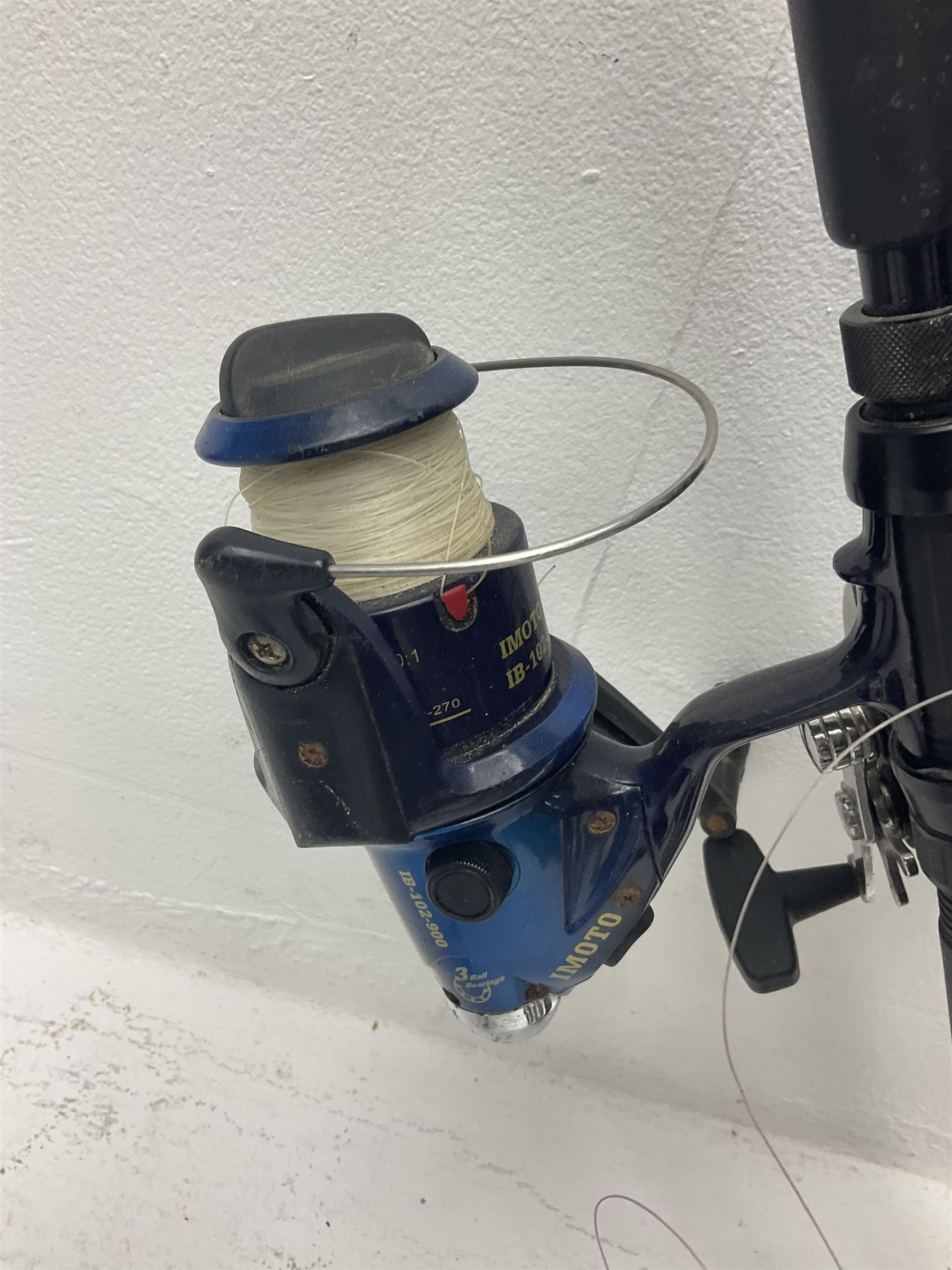 Large collection of part fishing rods and reels, maker's including Silstar, Dynabraid and Madfish, etc 