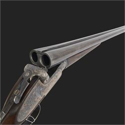Black Sabel De Luxe, 12 bore double trigger sidelock ejector, side by side double barrel shotgun with 63cm (25