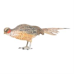 After Franz Bergman, 20th Century cold painted bronze figure of a pheasant, L15cm, H5cm
