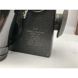 WW2 Air Ministry Bubble Sextant Mk. IXA 6B/218 No.561/44 in original box; and Air Ministry Lamp Signalling Type 