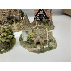 Ten Lilliput Lane models, to include Firemans Watch, The Rest House and Green Gables, Titmouse Cottage etc, all with deeds and original boxes (10)