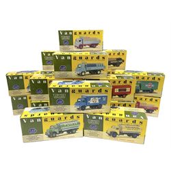 Nineteen Lledo Vanguards 1:64 scale 1950's-1960's Classic Commercial Vehicles die-cast models, all boxed (19)