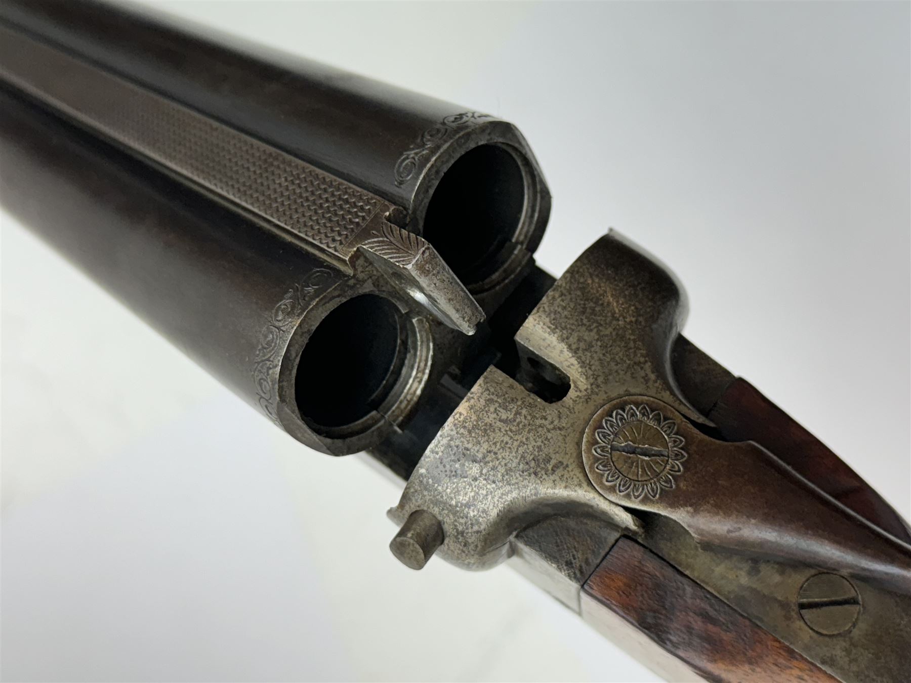 SHOTGUN CERTIFICATE REQUIRED - foreign 12-bore double trigger side by side double barrel shotgun serial no.1147 
