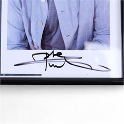 The WHO's Pete Townshend signed framed photograph, together with a  first edition of his autobiography 'Who I Am', frame H33cm