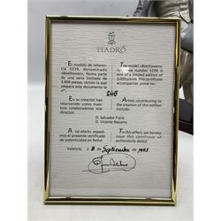 Lladro figure, Beethoven, limited edition 246/3000, Sculpted by Salvador Furio, no 5339, with original box year issued 1985, year retired 1993, H34cm