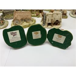 Twenty Lilliput Lanes, including The Chocolate House, Chiltern Mill, Blaise Hamlet, St Kevin Church, some with deeds and original boxes