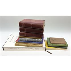 The Times Comprehensive Atlas of the World. Twelfth Edition with slip-case; Green J.R.: A Short History of the English People. 1898. Three volumes. Half morocco binding; and a quantity of books of Royalty and gardening interest etc