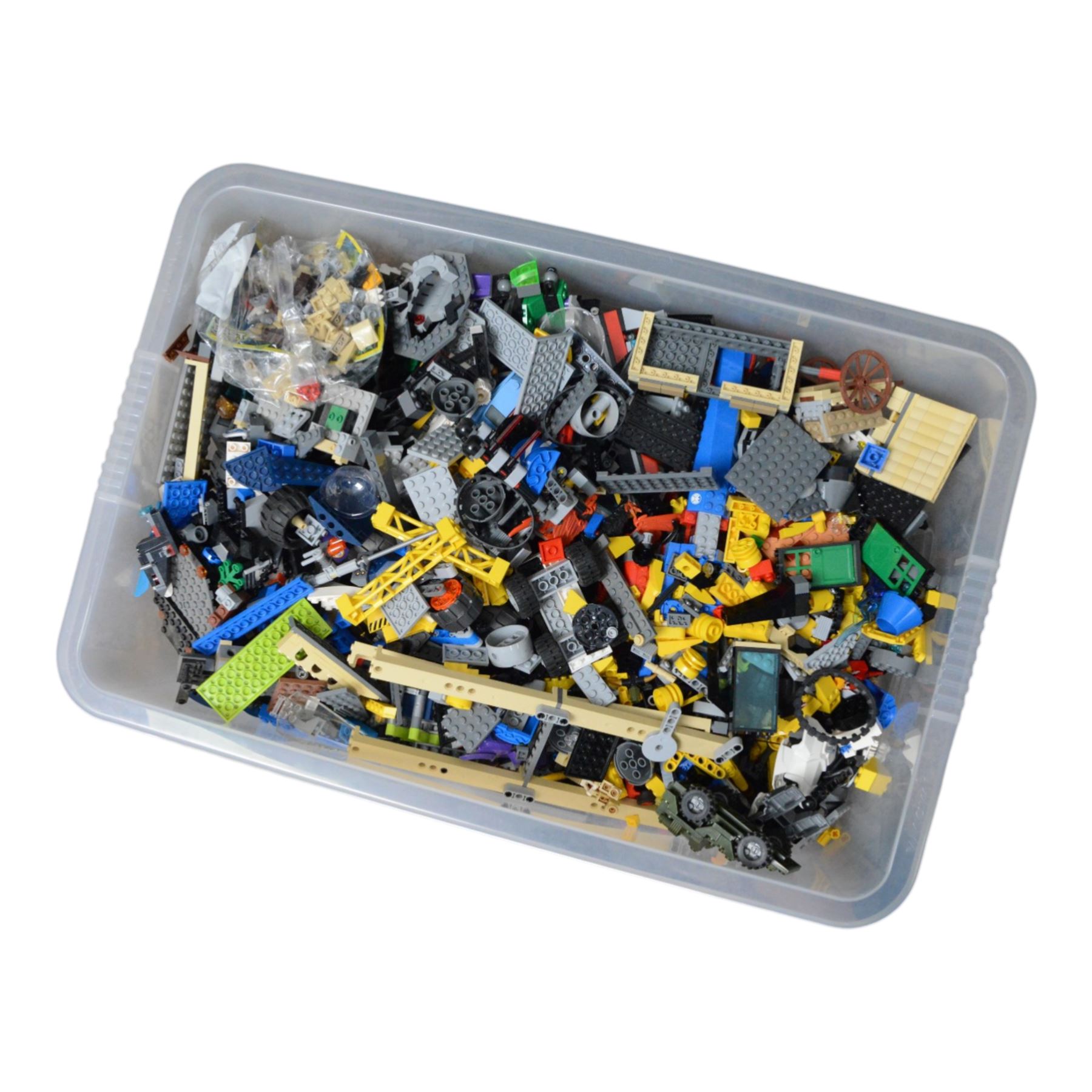 Quantity of loose Lego from various kits, together with a collection of Lego instruction booklets for various sets, including Marvel, Star Wars, DC Comics Dr Who, etc 