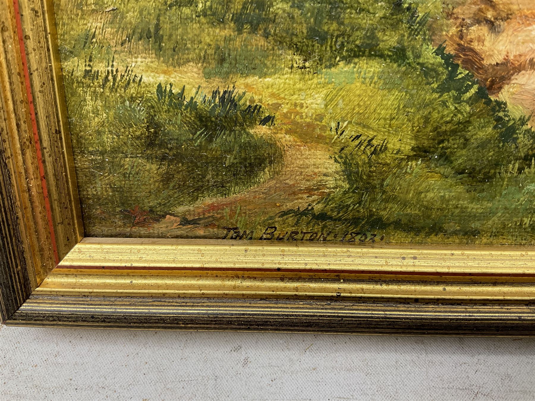 Thomas Bonfrey Burton (Beverley 1866-1941): Thornwick Bay, oil on board signed and dated 1893, 15.5cm x 24cm together with book 'Burton of Beverley - Pictures of Beverley and District' by Thomas Bonfrey Burton (2)