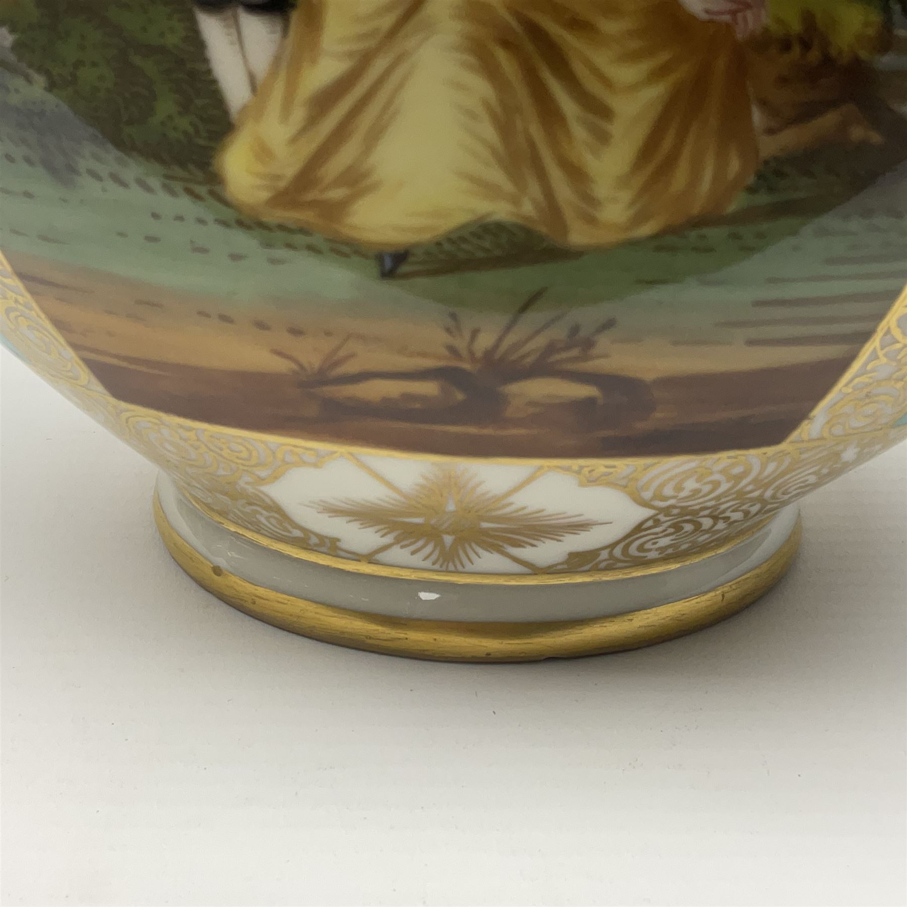 Pair of late 19th century Helena Wolfsohn vases and covers