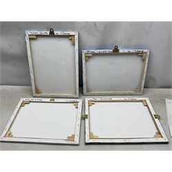 Giuseppe Ioanna (British 1956-): 'Low Tide in Scarborough' 'Red House' 'Autumn' and 'Back Road to Whitby', four acrylics on canvas signed and dated 2019 to 2016, respectively, titled verso 30cm x 40cm (4) (unframed)