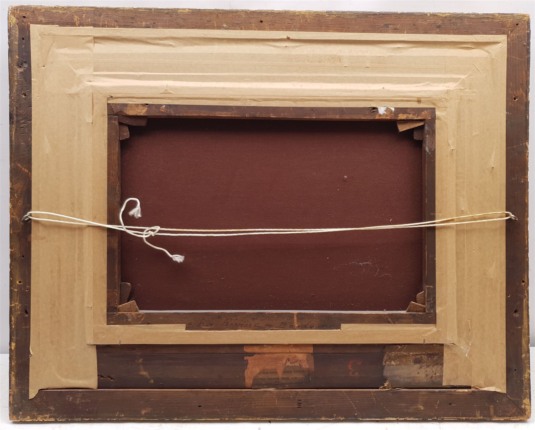 Frederick Marriott (British 1860-1941): 'La Riviere Dordogne' - Cattle Watering, oil on canvas signed, titled on stretcher verso 35cm x 49cm