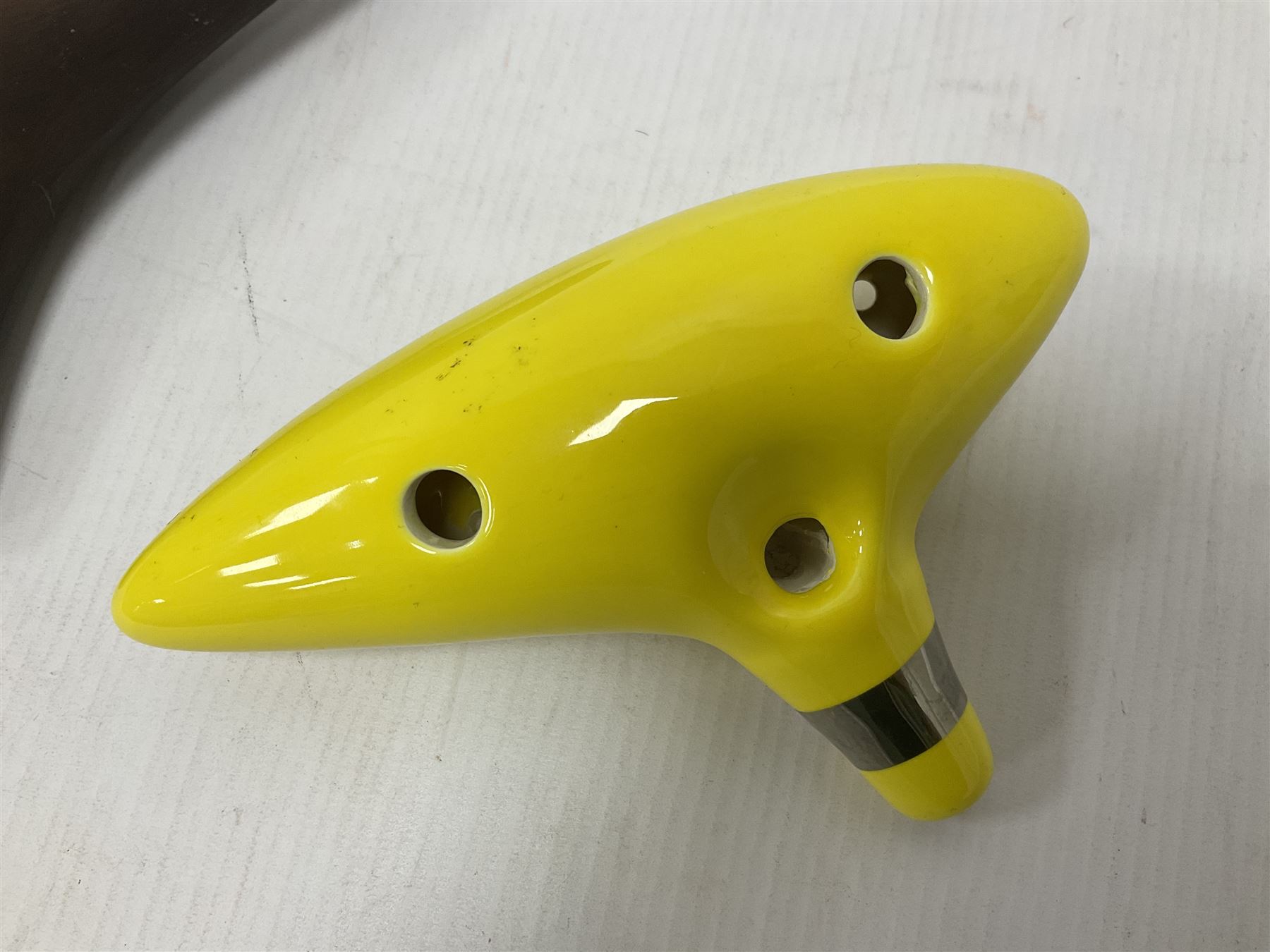 Four ocarinas three 10 hole ocarinas and one 16 hole double ocarina, three of which being from the Legend of Zelda franchise 