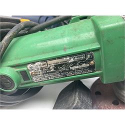 Collection of tools, comprising grinder electric, cased Mac Allister jigsaw, Power craft router