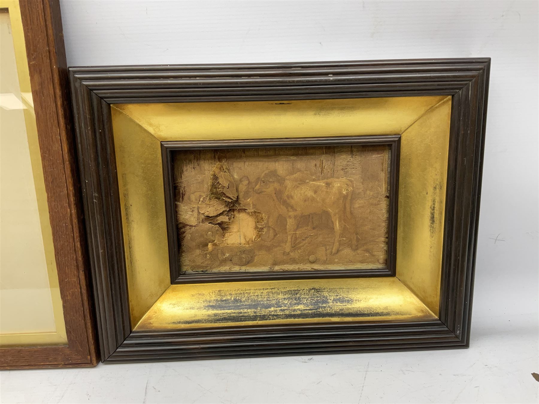 Victorian silhouette; after Josepha Reynolds 'A Bacchante', 19th century print; after John Hoppner pair 19th century colour prints, Frank Paton 'Not at Home', etching signed in pencil, together with etching, engraving and frame (9)