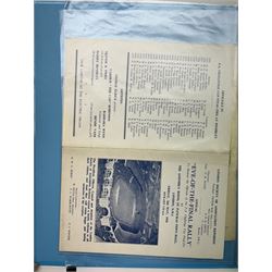 Collection of football memorabilia belonging and relating to the Hull based referee Frank Coultas, including 9ct gold Referee's medal for the 1957 Aston Villa v Manchester United FA Cup Final, inscribed 'The Football Association, F.B Coultas, F.A. Challenge Cup Competition, Final Tie 1957', hallmarked and in original case; the kit worn by him to referee the 1957 FA Cup Final and ephemera relating to the match including photographs, programmes and tickets; together with other football memorabilia collected by Frank Coultas, including programmes, photograph and ticket stubs, with some items relating to the 'Busby Babes'