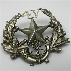 4th Volunteer Battalion Cameronians glengarry badge