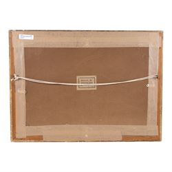 Victor Stepanovich Podgoursky (Russian 1893-1969): Chinese River Landscape, oil on board signed and dated 1928, 31cm x 46.5cm 
Notes: Russian artist who lived in China for 27 years and taught at the Shanghai Academy of Fine Arts. He was known for his paintings of Chinese life 